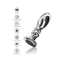 Вібратор анальний Toy Joy Buttocks The Slider сріблястий, L