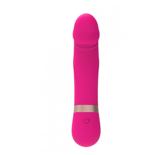 Вібратор-міні із вигнутою головкою Chisa M-Mello Dildo Vibe, рожевий