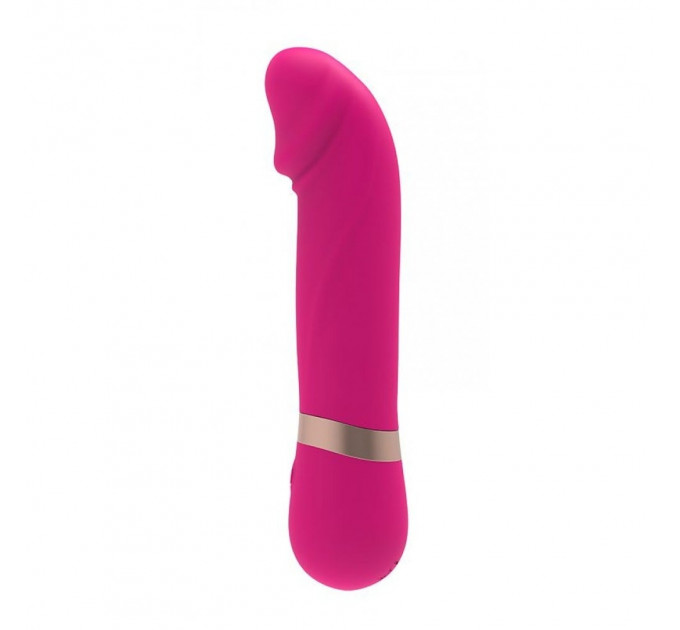 Вібратор-міні із вигнутою головкою Chisa M-Mello Dildo Vibe, рожевий