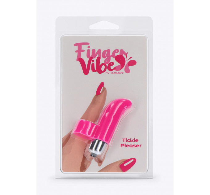 Вибратор на палец Tickle Pleaser розовый, 8 х 2 см
