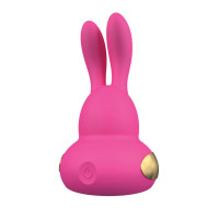 Вибратор-пульсатор для клитора зайчик KamaSutra с подсветкой, розовый