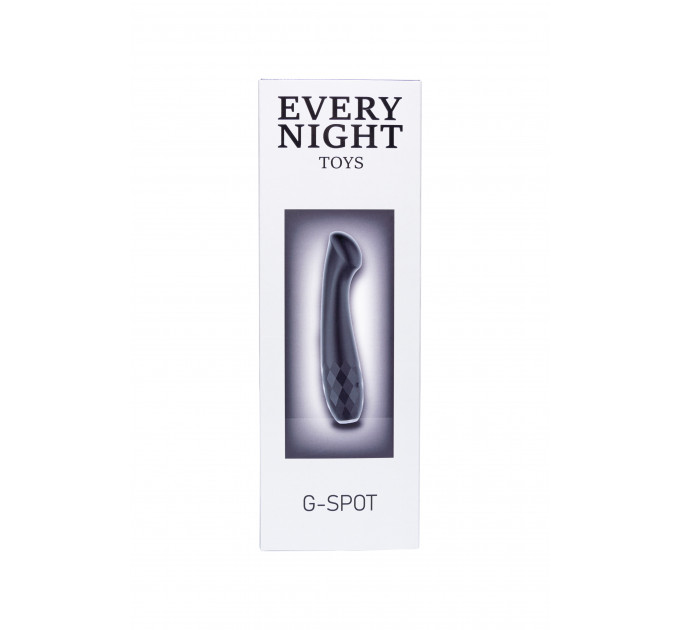 Вибратор с ярко выраженной головкой Every Night Toys для точки G, черный