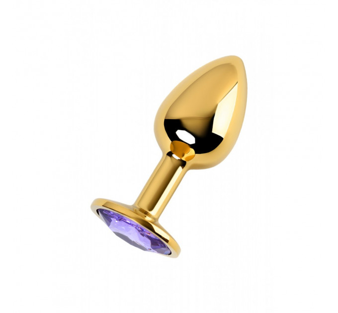 Анальная пробка Loveshop Gold Metal violet ,M