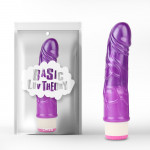 Вибратор реалистичный на батарейках Chisa Basic Luv Theory Stud Rod, фиолетовый, 17.5 см