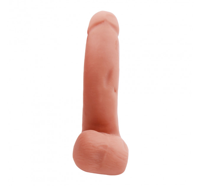 Фаллоимитатор с мошонкой на присоске CHISA T-skin ReaL Sex Lure, бежевый