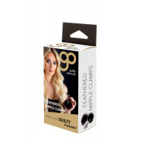 Зажимы для сосков с перьями GP FEATHER NIPPLE CLAMPS BLACK