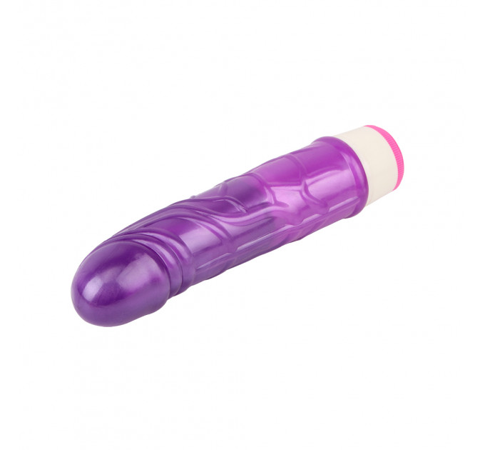 Вибратор реалистичный на батарейках Chisa Basic Luv Theory Stud Rod, фиолетовый, 17.5 см