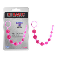 Анальний ланцюжок Basic Training Sassy 10 рожева Chisa