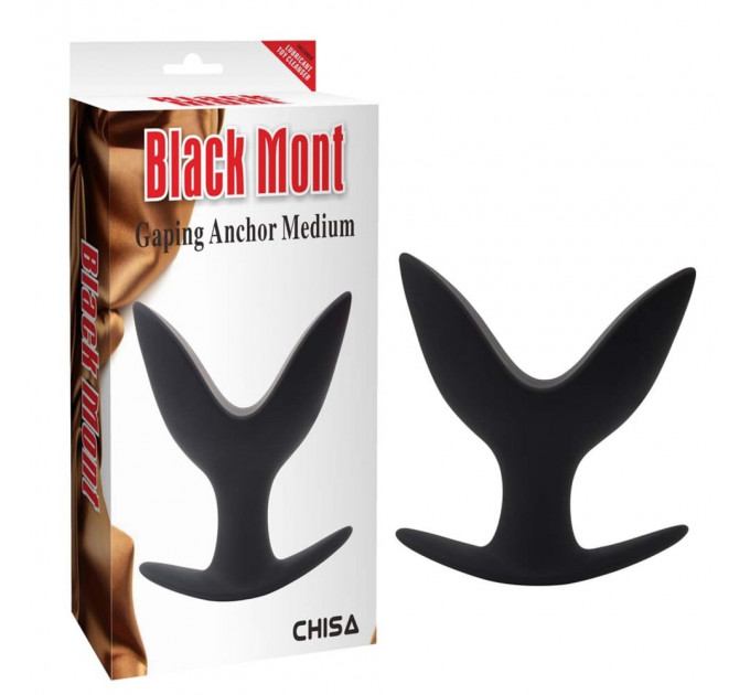 Анальный плаг расширитель с лепестками Chisa Black Mont Gaping Anchor, черный
