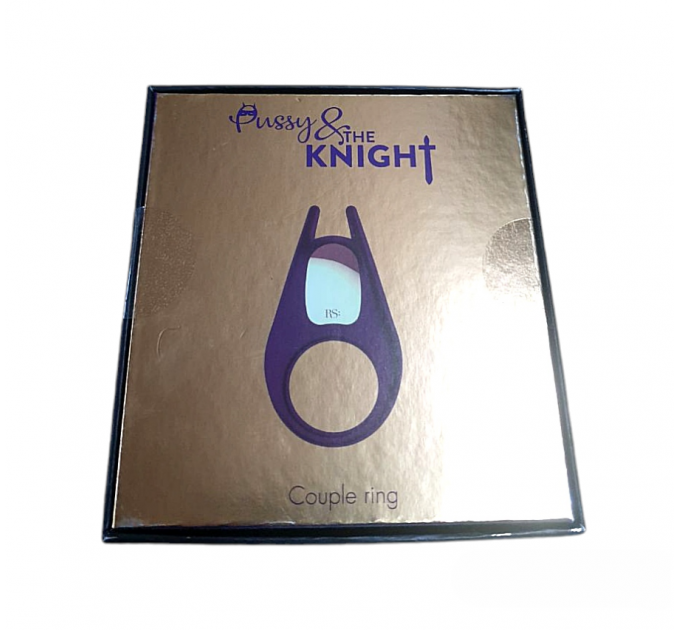 Эрекционное кольцо с вибрацией Rianne S Soiree Pussy & The Knight, фиолетовый