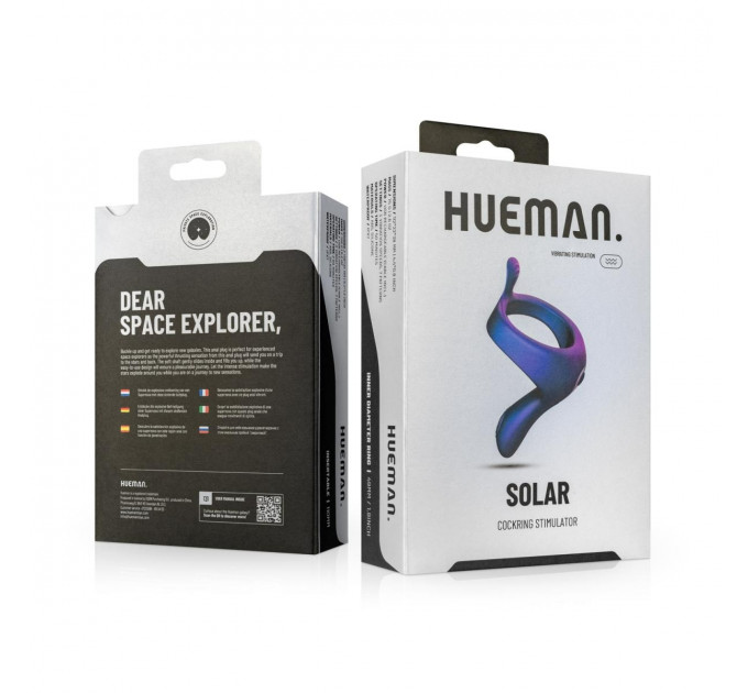 Эрекционное кольцо с вибрацией Hueman - Vibrerende Strap-on