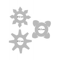 Эрекционные кольца Toy Joy Tickle C-Rings фиолетовые, 3 шт.