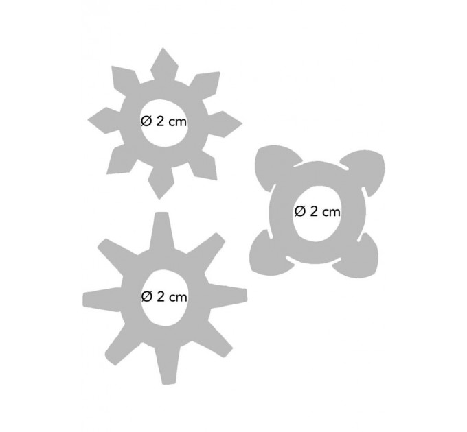 Кільця ерекційні Toy Joy Tickle C-Rings фіолетові, 3 шт.