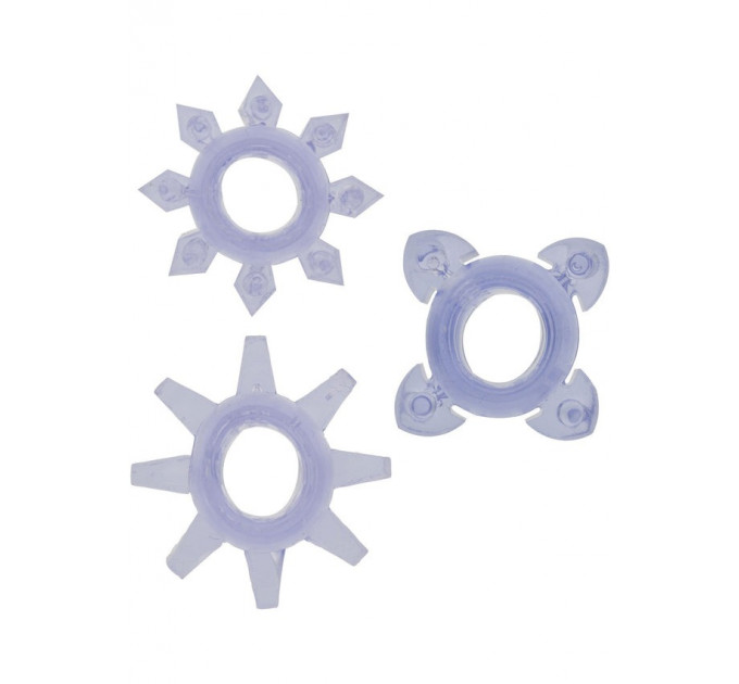 Кільця ерекційні Toy Joy Tickle C-Rings фіолетові, 3 шт.