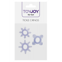 Кільця ерекційні Toy Joy Tickle C-Rings фіолетові, 3 шт.