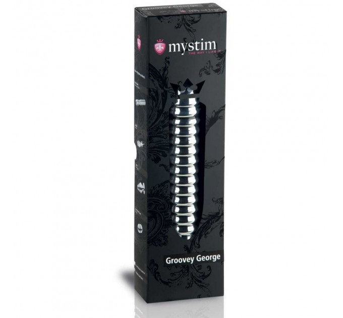 Фаллоимитатор для электросекса, рельефный Mystim 20 х 4.5 см