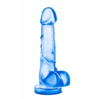 Фаллоімітатор гелевий з мошонкою Blush b Yours блакитний