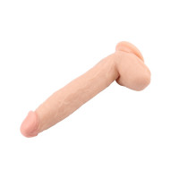 Фалоімітатор з яєчками на присосці Chisa Ballsy Super Cock, бежевий