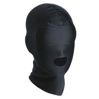 Капюшон-маска Roomfun с закрытыми глазами и вырезом для рта, черная