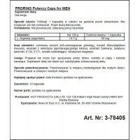 Капсулы для потенции PRORINO Premium Caps for man (цена за пачку, 10 штук)