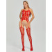 Комбинезон открытый Star Night кружевной, красный, XS-M