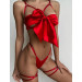 Комплект білизни з ліфом-бантом Star Night, червоний, M-L