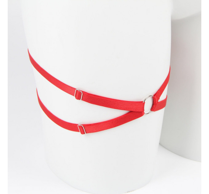 Комплект білизни з ліфом-бантом Star Night, червоний, M-L