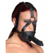 Маска с кляпом и фаллоимитатором ZADO FETISH, черная