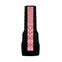 Мастурбатор вагина в колбе Pink Lady Destroya Fleshlight, рельефный, киберкожа, бежевый