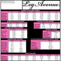 Матовый пояс для чулок с подвязками Leg Avenue, черный O\S