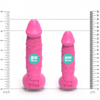 Мило член на присосці Pure Bliss MINI рожевий, 15 см