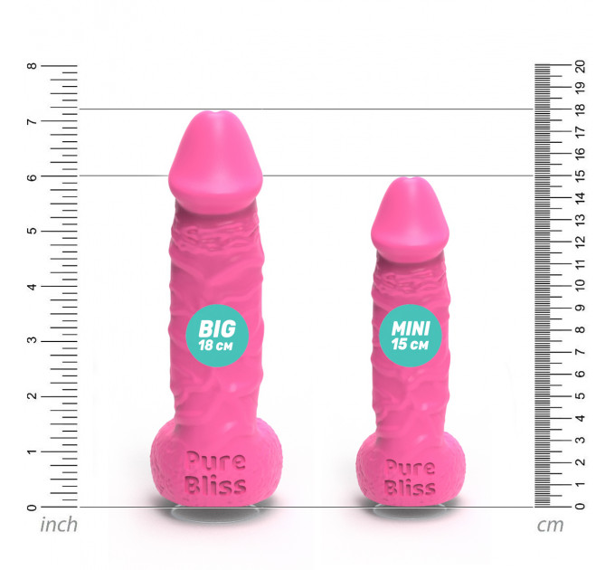 Мило член на присосці Pure Bliss MINI рожевий, 15 см