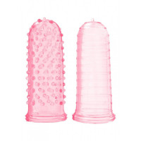 Набор рельефных насадок на палец Sexy finger розовый, 7 х 3 см Набор рельефных насадок на палец Sexy finger розовый, 7 х 3 см