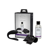 Набор с парным вибратором Sync Lite We-Vibe и Moving As One от Fifty Shades of Grey, черный Набор с парным вибратором Sync Lite We-Vibe и Moving As One от Fifty Shades of Grey, черный