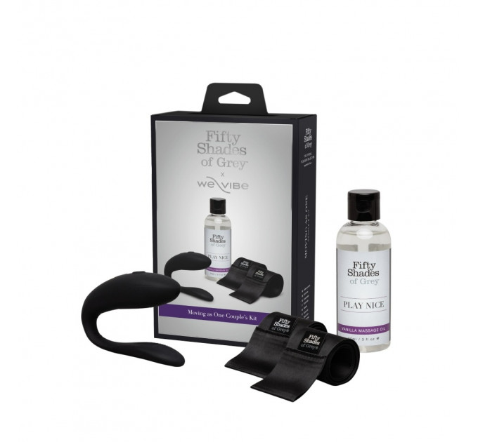 Набор с парным вибратором Sync Lite We-Vibe и Moving As One от Fifty Shades of Grey, черный