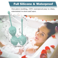 Набір вагінальних віброкульок Every Night Toys Hailey, 4 шт, з дистанційним пультом, бірюзовий