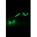 Наручники люмінесцентні DreamToys Radiant Glow In The Dark із золотистою фурнітурою, зелені