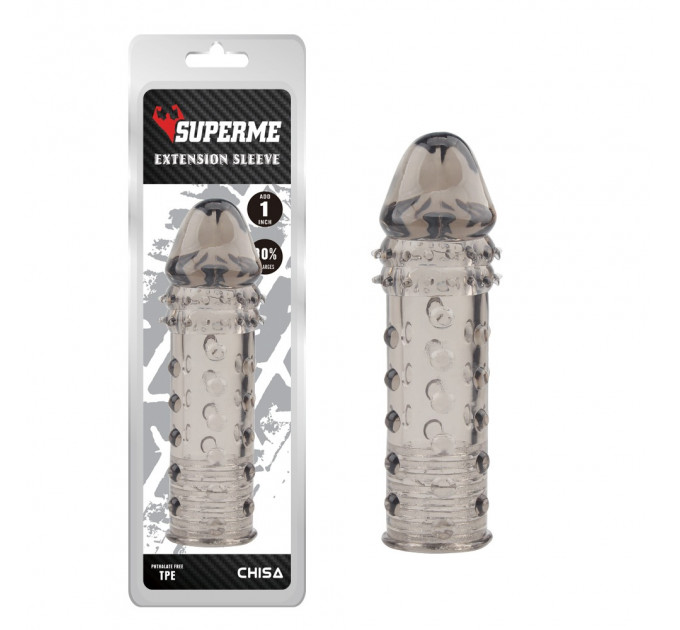 Насадка рельєфна Chisa SuperMe із закритою головкою, сірий