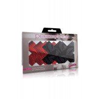 Пестисы в виде крестиков Peekaboos 2 пары в комплекте, черные и красные