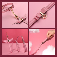 Подарунковий набір BDSM італійська шкіра рожевий Upko lovely kinky Puppy set