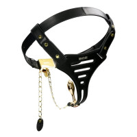 Пояс вірності Lockink Sevanda Beg & Ask Chastity Pants з повідцем та анальною пробкою, L