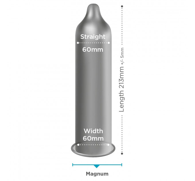 Презервативы большого размера EXS Magnum LARGE веганские (цена за 5 шт.)