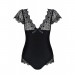 Боди Obsessive Moketta teddy S/M чорний
