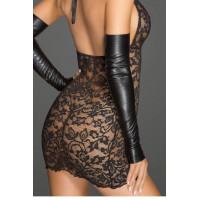 Сексуальна сукня гіпюрова Noir Handmade F210 чорна, M