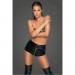Шортики виниловые на молнии F218 Noir Handmade M