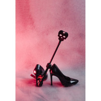 Стек-мини с черепом Candy Hero Slap SK1.1/38 кожаный, черный