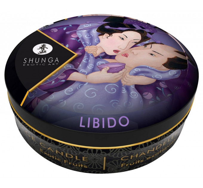 Свічка для масажу Shunga Libido Massage Candle Exotic Fruits з ароматом екзотичних фруктів, 30 мл