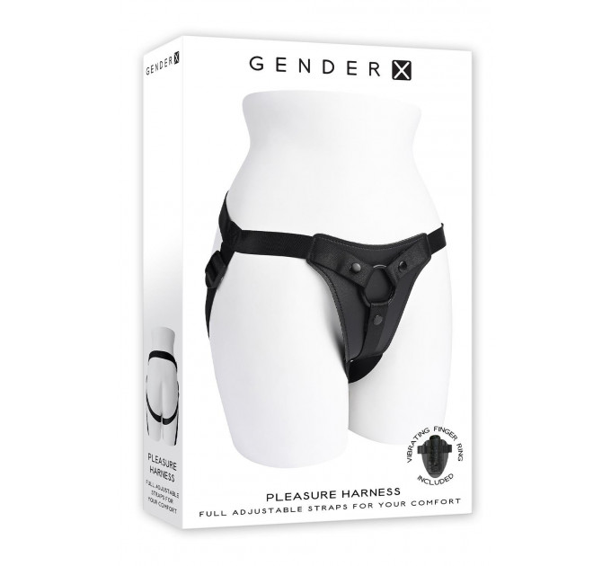 Трусики-ремни для страпона Gender X черные