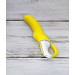 Вибратор для стимуляции точки G с ребристой структурой Satisfyer Yummy Sunshine, желтый