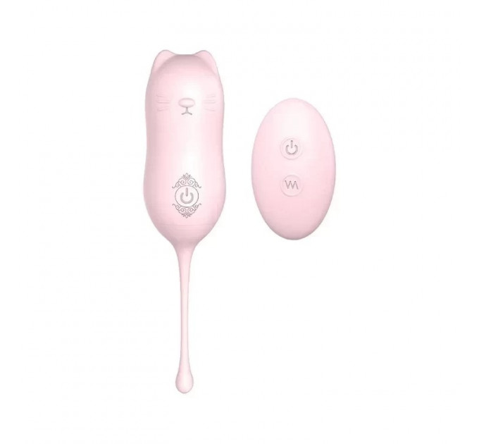 Виброяйцо в форме кошки DreamToys Vibes of Love с дистанционным пультом, розовое